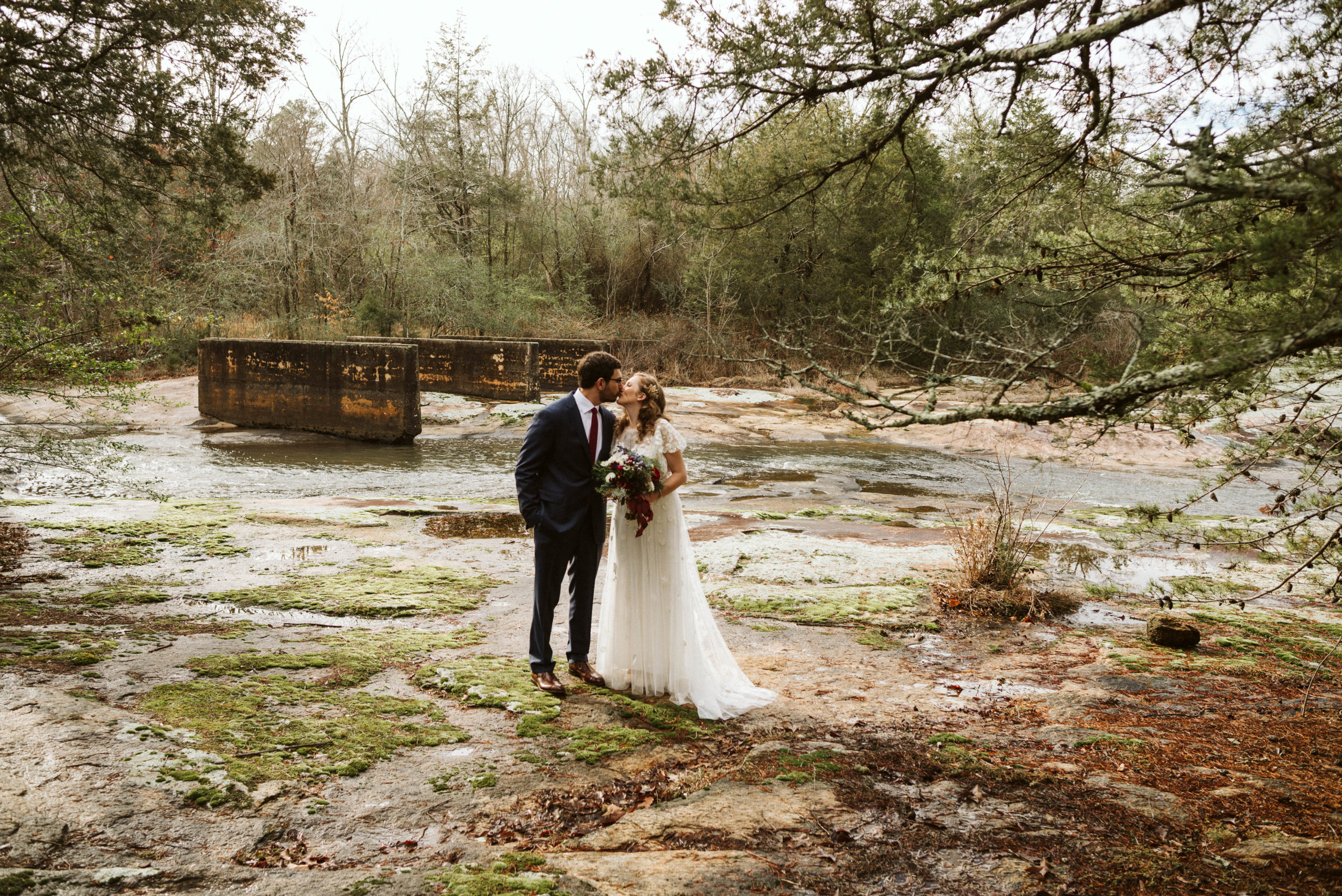 Natural Winter Wedding at The Mill at Fine Creek - truestoryphotography.com